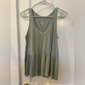 American Eagle peplum tank